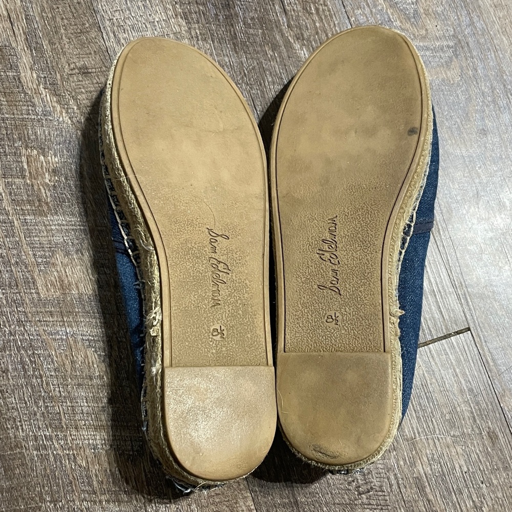 Sam Edelman Carrin Denim Platform Espadrille Slip-On Shoes - Picture 6 of 7